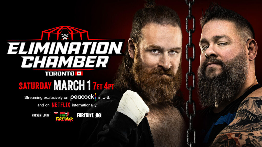 Sami Zayn battles Kevin Owens in an Unsanctioned match - WWE Elimination Chamber: Toronto (2025) – Match Card, Storylines and Predictions - Brain X Pedia