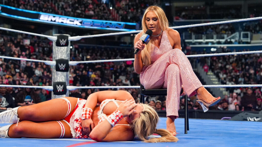 “2025 Women’s WWE Royal Rumble Winner” Charlotte Flair picks Tiffany Stratton for WWE Women's Championship at WWE WrestleMania 41 in Las Vegas. - WWE SmackDown - Brain X Pedia