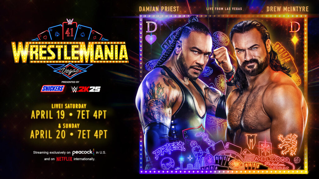 Drew McIntyre vs. Damian Priest - Singles match - WWE WrestleMania 41 – Match Card, Storylines and Predictions - Brain X Pedia