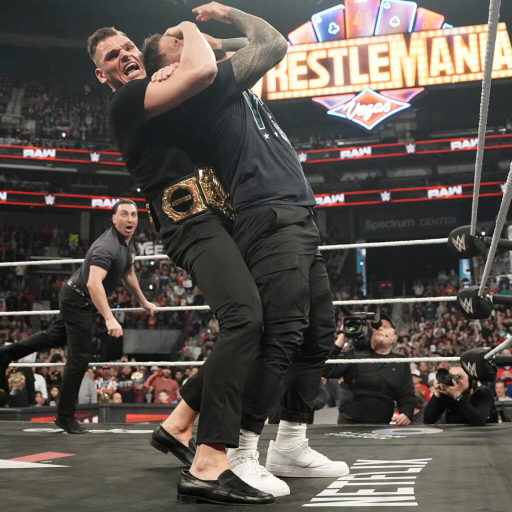 Gunther meets Jey Uso on WWE Raw - WWE Raw Results: Winners, Ratings, and Highlights From Feb. 17 - Brain X Pedia