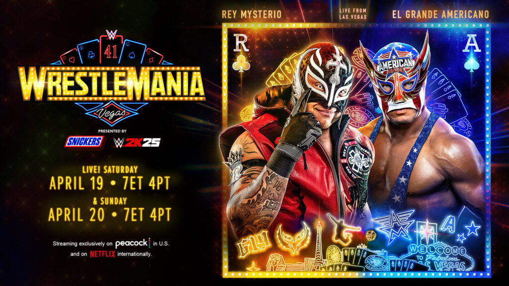 Rey Fenix vs. El Grande Americano - Singles match - WWE WrestleMania 41 – Match Card, Storylines and Predictions - Brain X Pedia
