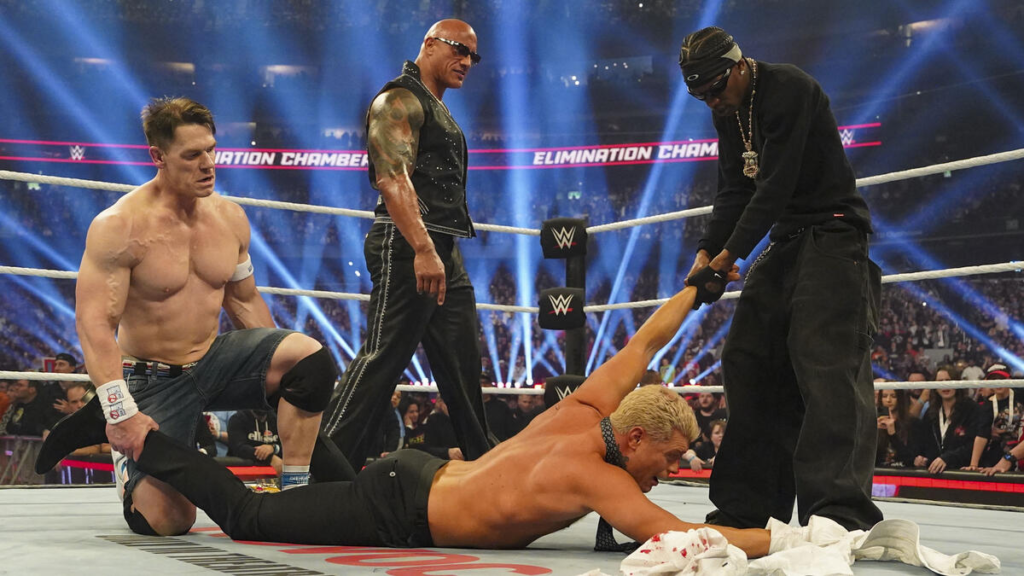 “The Final Boss” The Rock arrives to meet Cody Rhodes - WWE Elimination Chamber: Toronto (2025) – Results: Winners, Ratings, and Highlights - Brain X Pedia