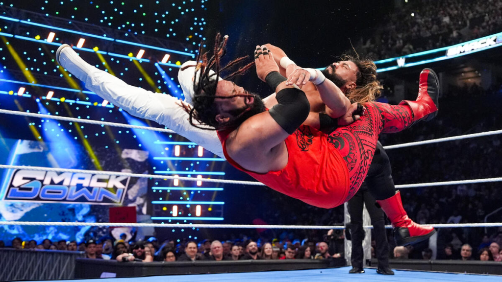 Andrade vs. Jacob Fatu - WWE SmackDown Results: Winners, Ratings, and Highlights From Feb. 28 - Brain X Pedia