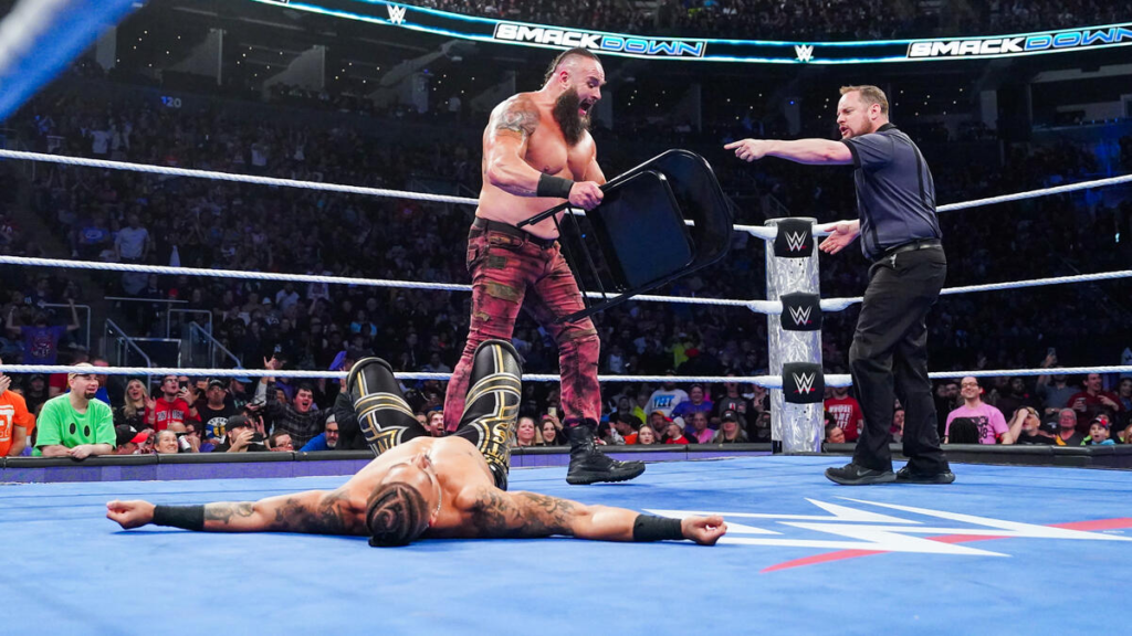 Carmelo Hayes vs. Braun Strowman - WWE SmackDown Results: Winners, Ratings, and Highlights From Feb. 28 - Brain X Pedia