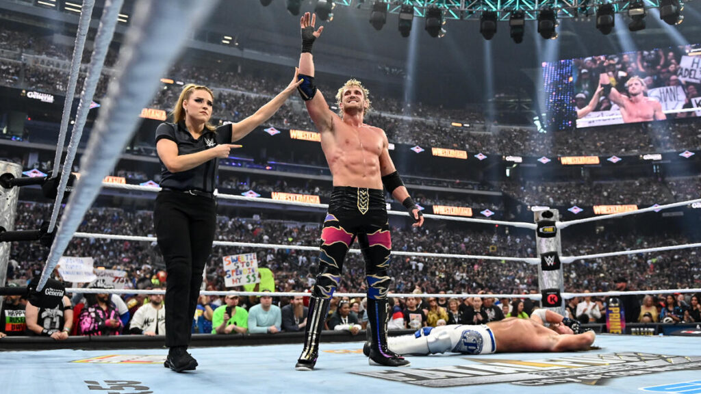 AJ Styles vs. Logan Paul - Singles match - WWE WrestleMania 41: Night 2 – Results: Winners, Ratings, and Highlights - Brain X Pedia