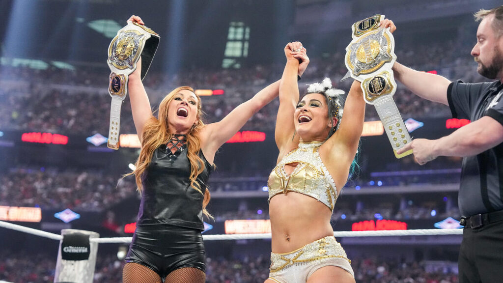 Liv Morgan and Raquel Rodriguez (c) vs. Lyra Valkyria and Becky Lynch - WWE Women's Tag Team Championship - WWE WrestleMania 41: Night 2 – Results: Winners, Ratings, and Highlights - Brain X Pedia