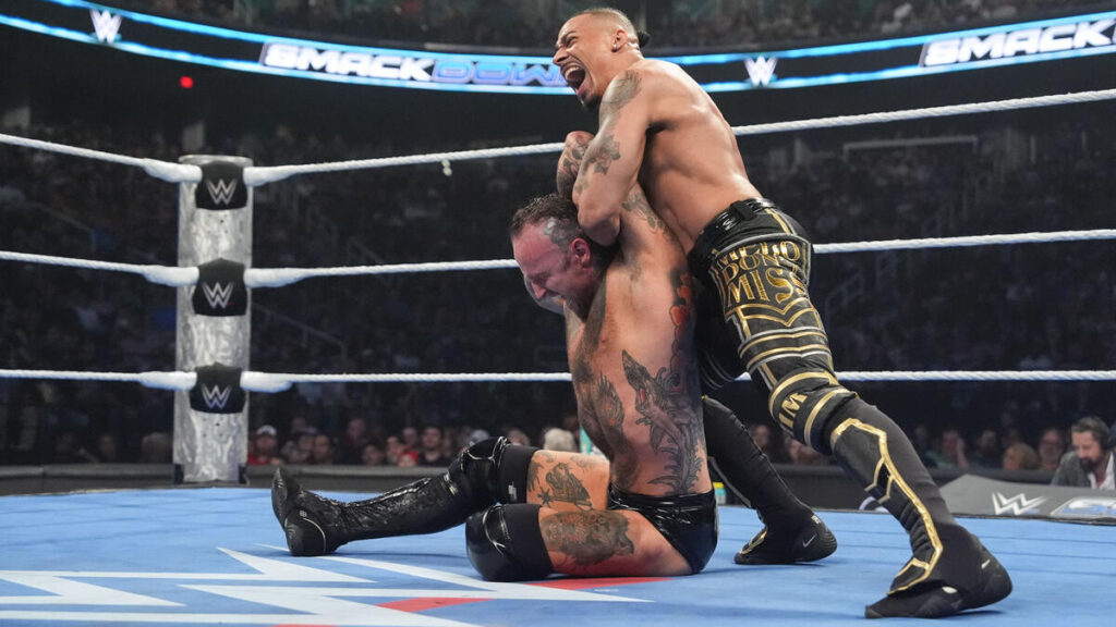 Aleister Black vs. Carmelo Hayes - WWE SmackDown Results: Winners, Ratings, and Highlights From May 16 - Brain X Pedia