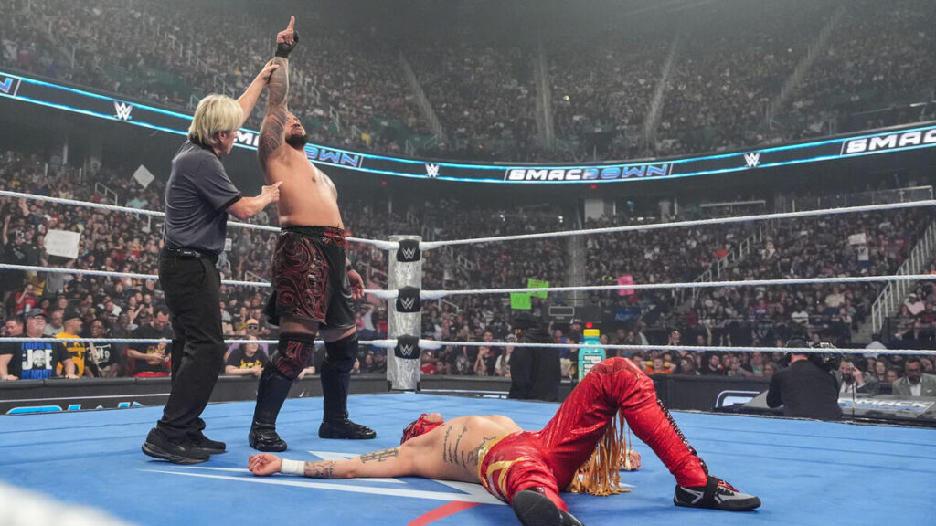 Solo Sikoa vs. Jimmy Uso vs. Rey Fenix - WWE SmackDown Results: Winners, Ratings, and Highlights From May 16 - Brain X Pedia