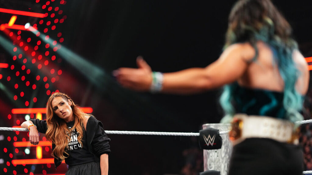 Lyra Valkyria and Becky Lynch come face to face - WWE Raw Results: Winners, Ratings, and Highlights From Jun. 2 - Brain X Pedia